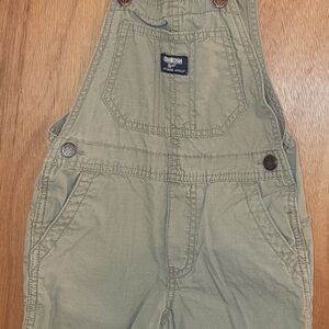 OshKosh B'gosh Kids Sage Green Cotton Overalls